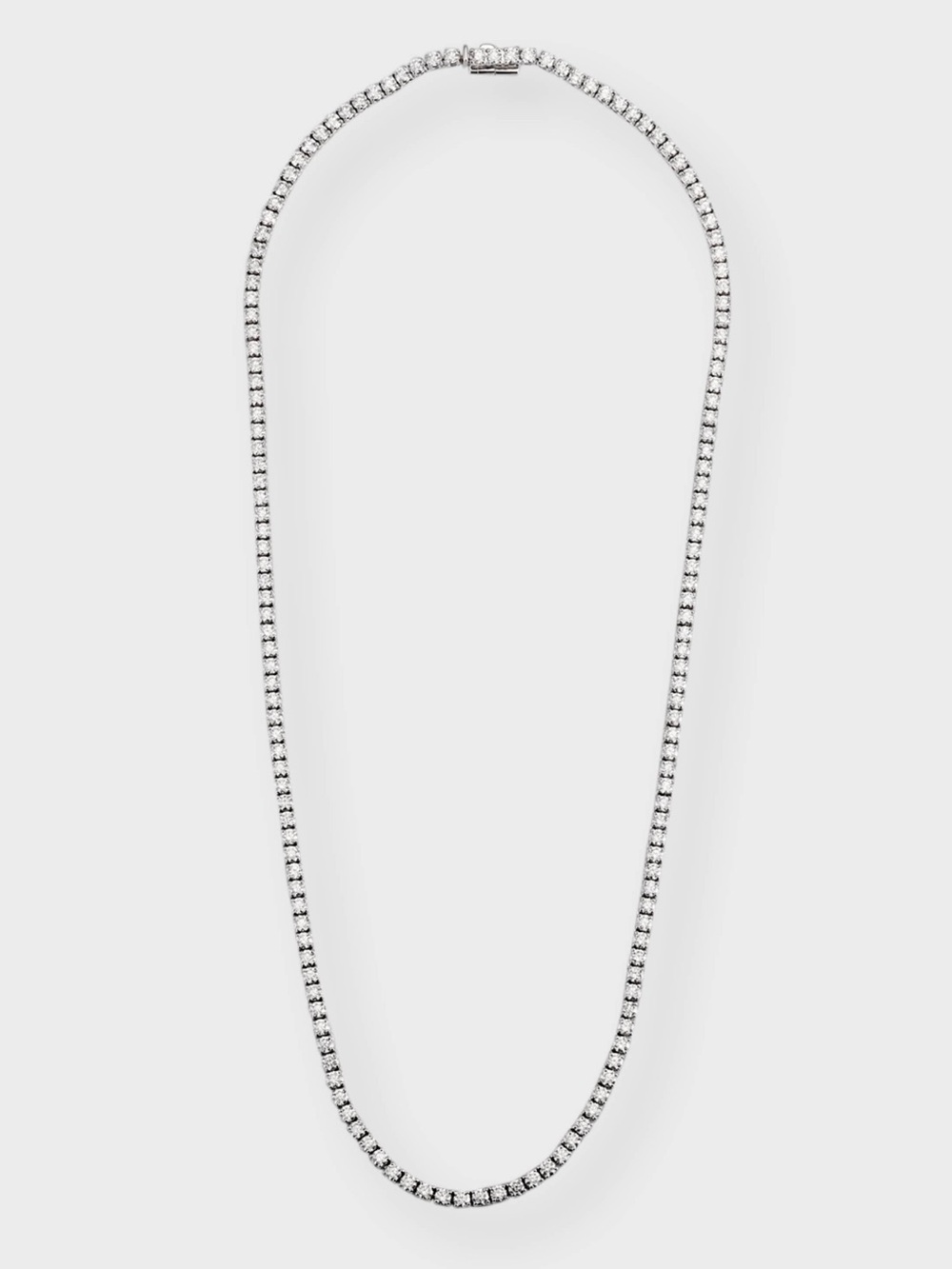 18k 18ct Tennis Necklace - Picture 5 of 13